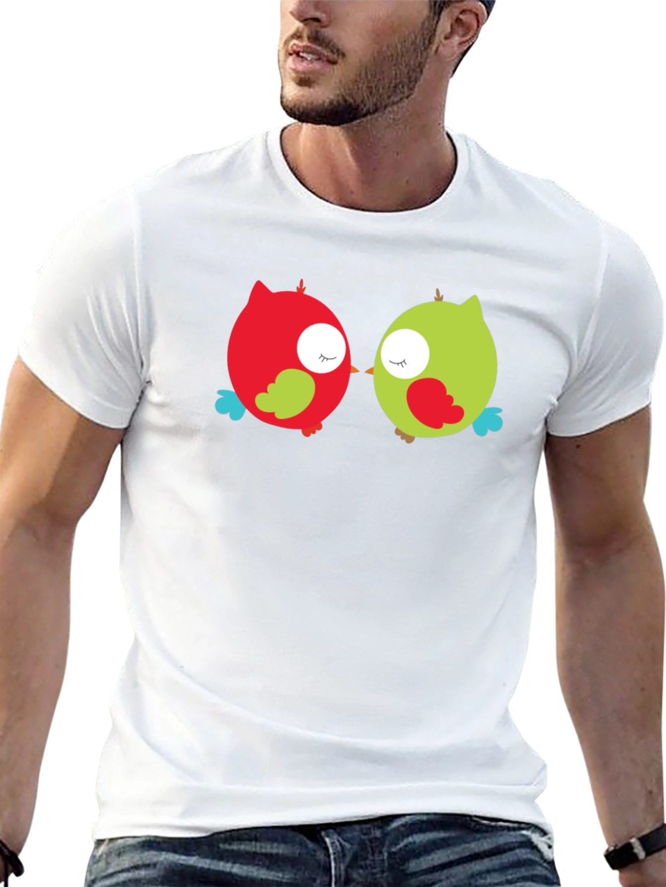 Cute Owls Black T-Shirt - Whimsical Graphic Tee