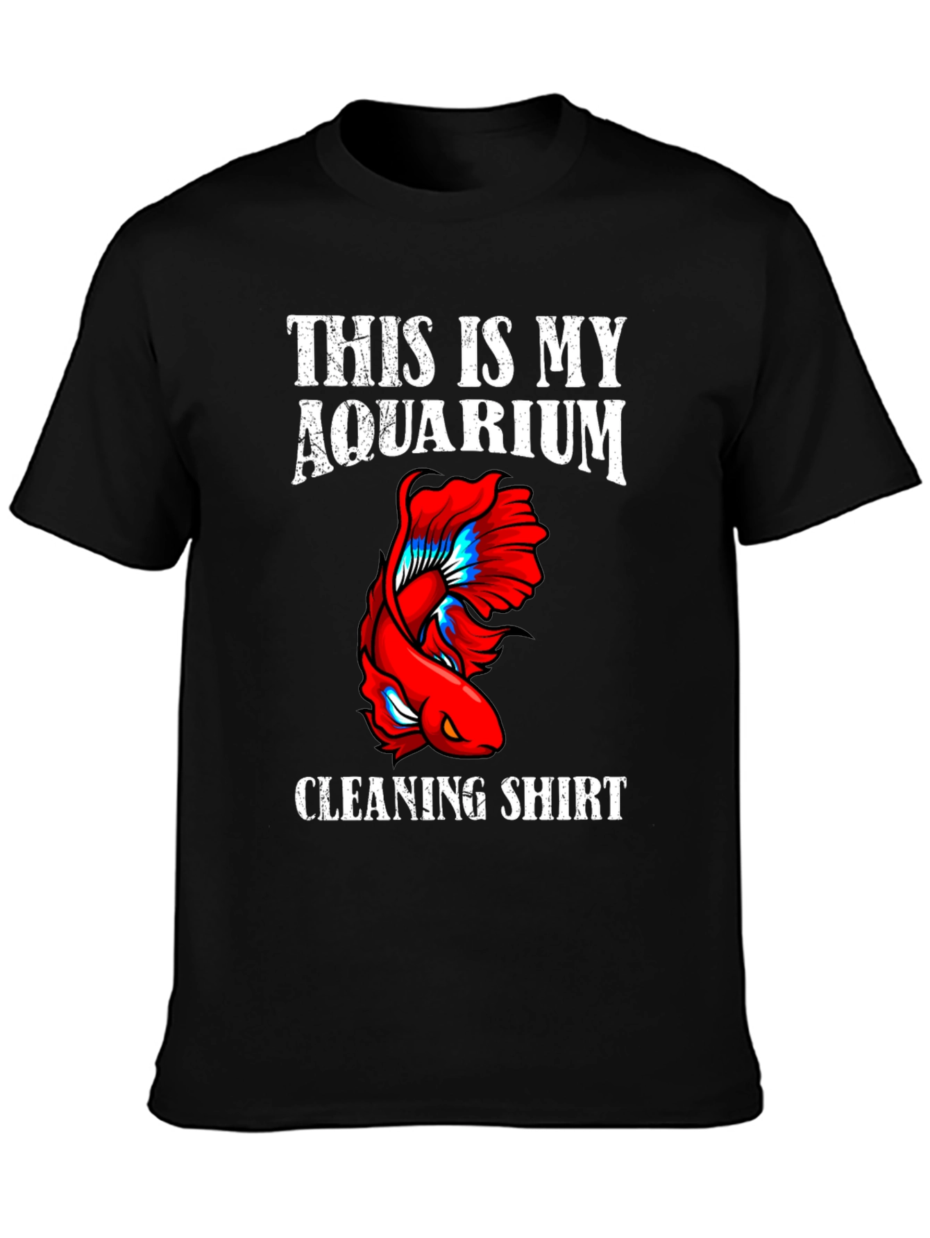 Aquarium Cleaning Shirt - Novelty Fish Keeper Tee
