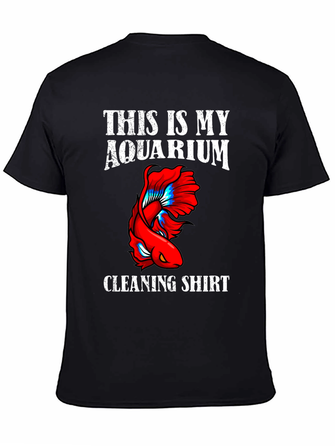Aquarium Cleaning Shirt - Novelty Fish Keeper Tee