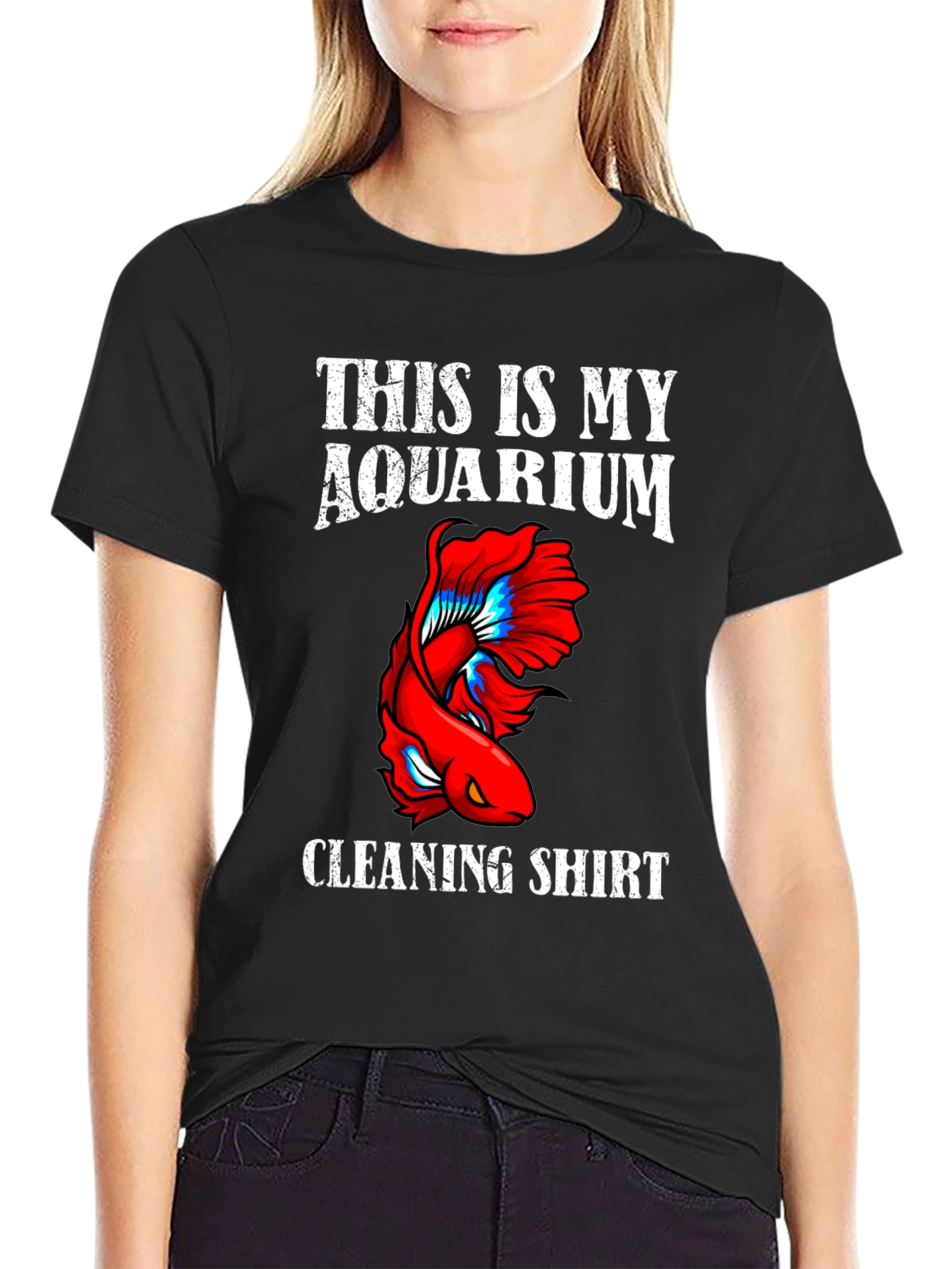 Aquarium Cleaning Shirt - Novelty Fish Keeper Tee