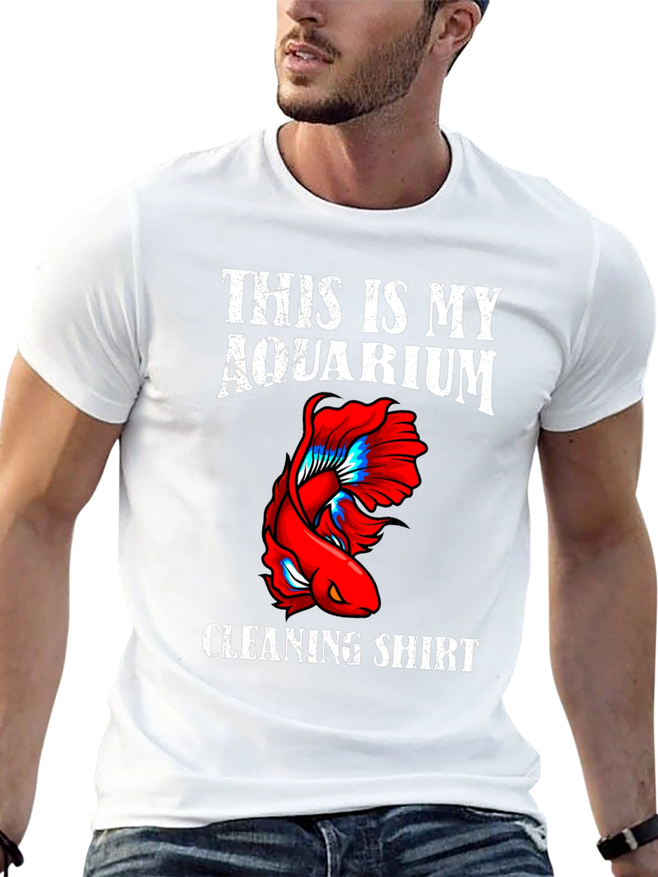 Aquarium Cleaning Shirt - Novelty Fish Keeper Tee