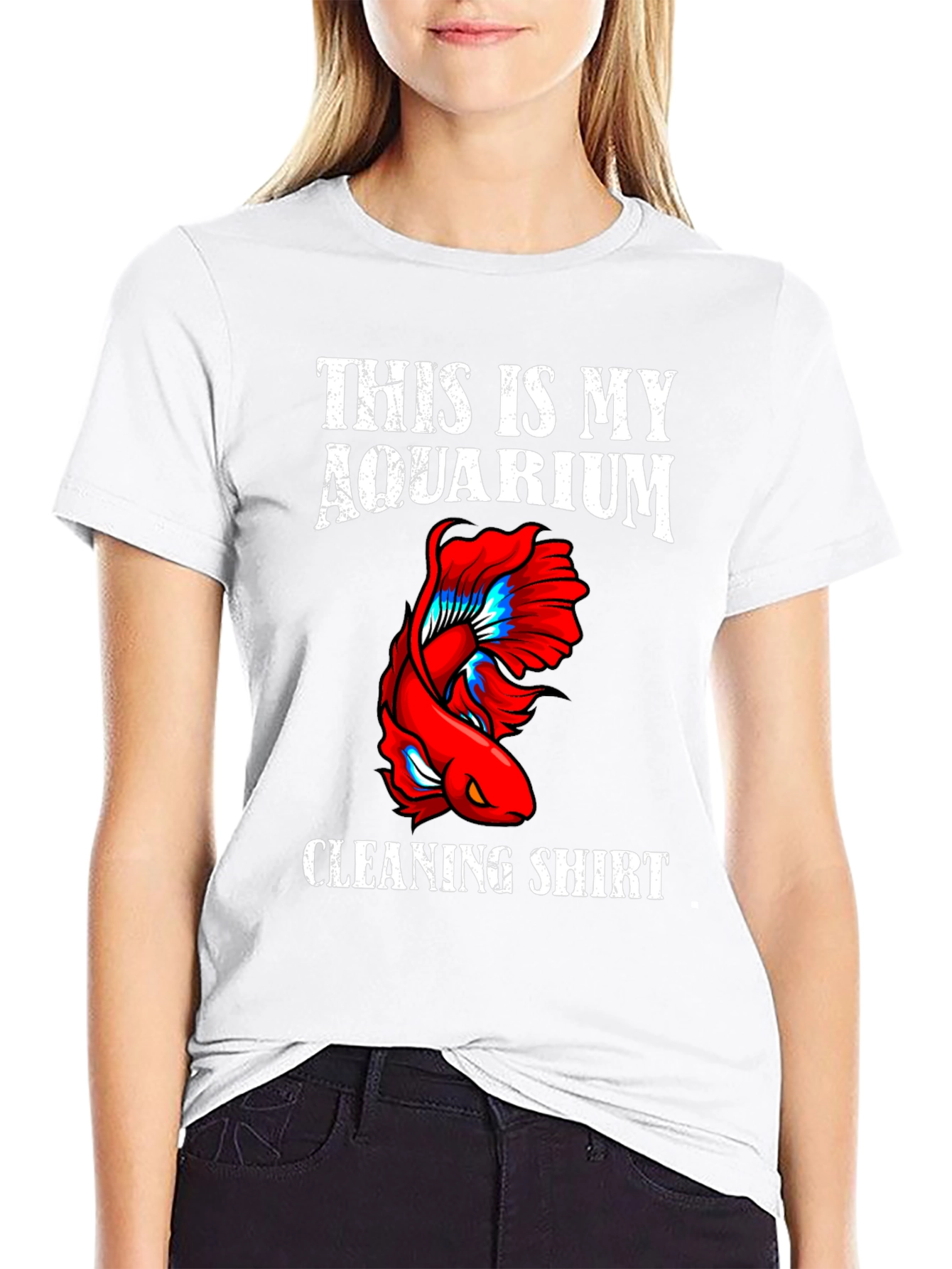 Aquarium Cleaning Shirt - Novelty Fish Keeper Tee