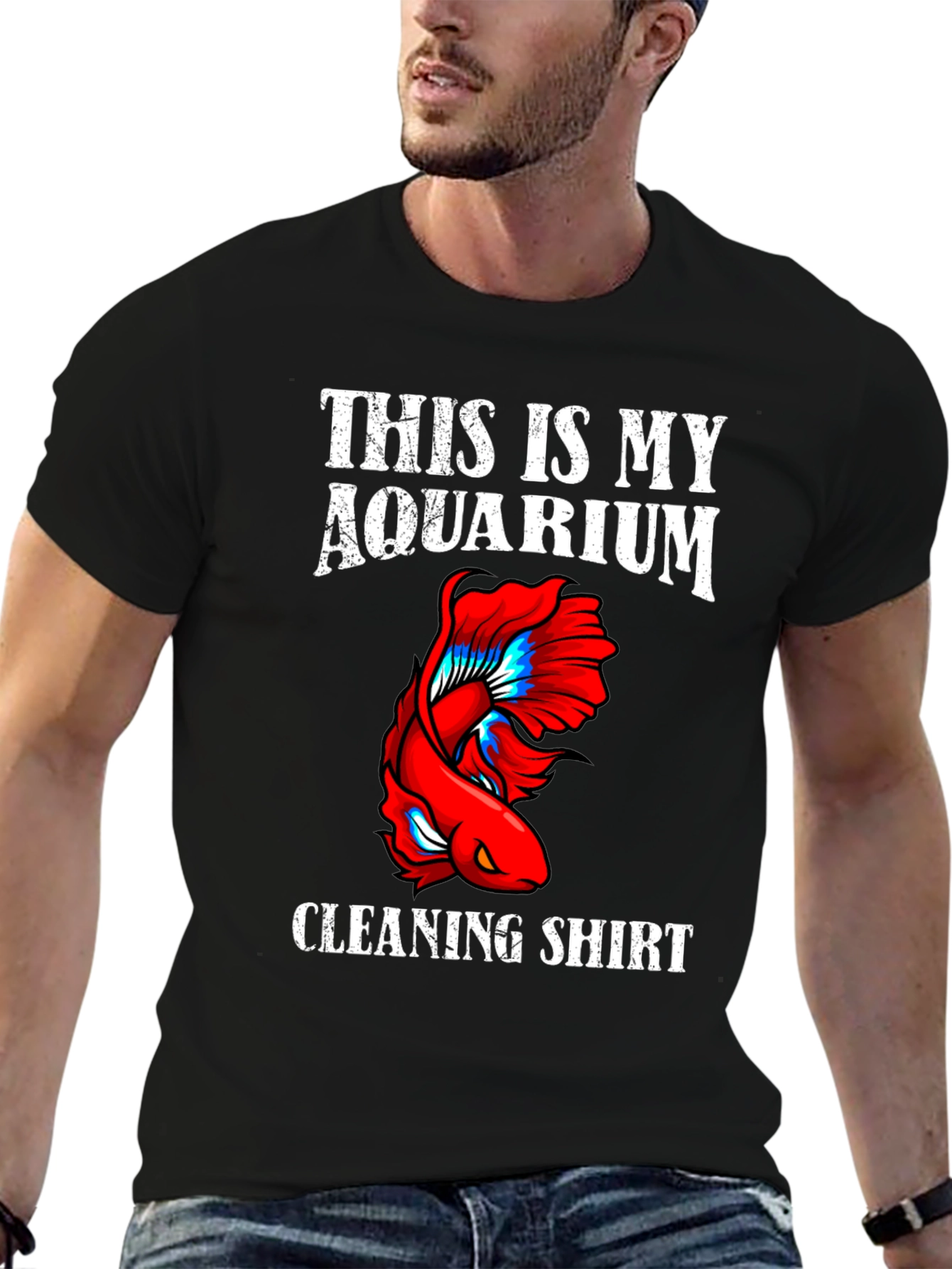 Aquarium Cleaning Shirt - Novelty Fish Keeper Tee