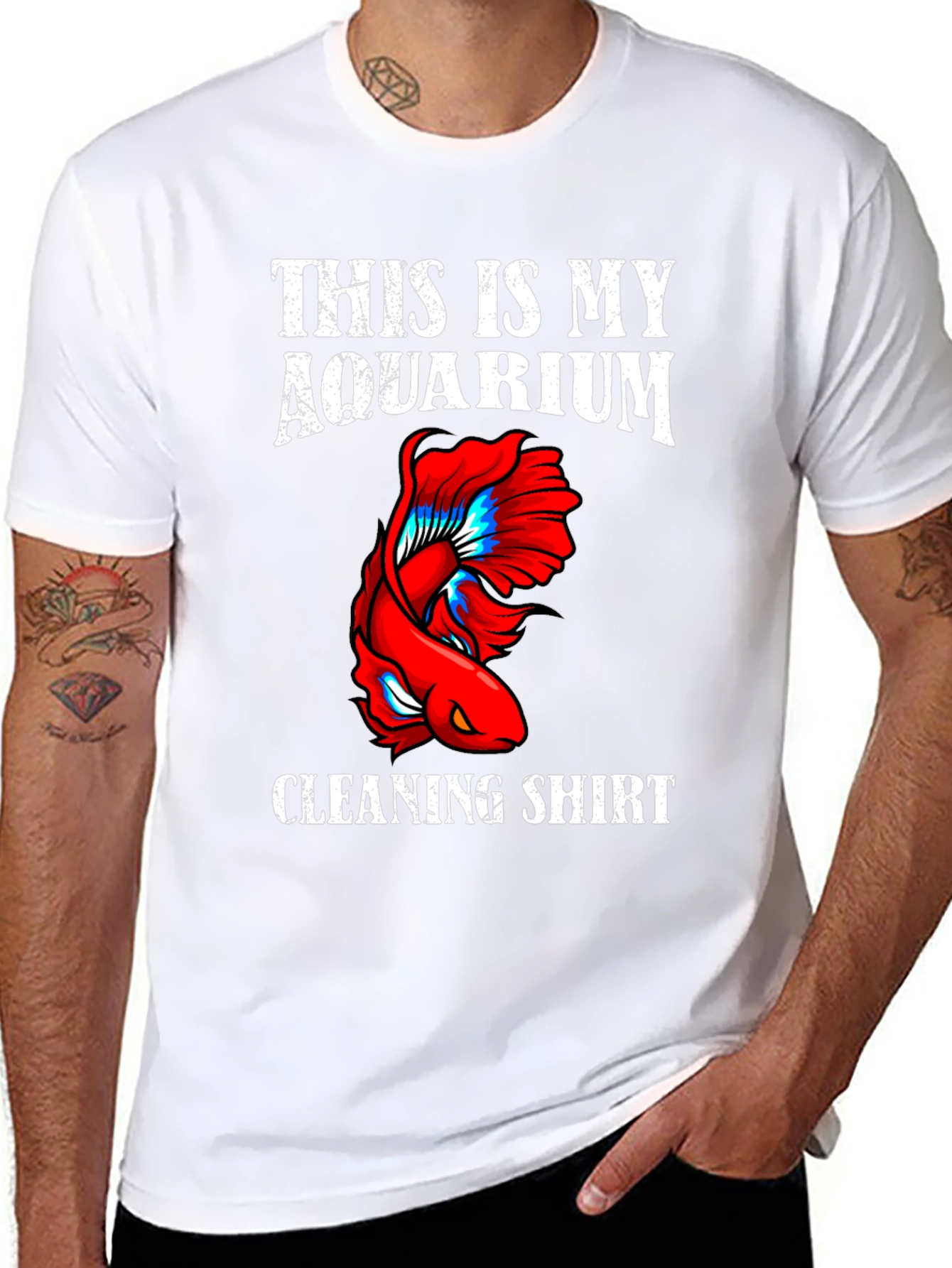 Aquarium Cleaning Shirt - Novelty Fish Keeper Tee