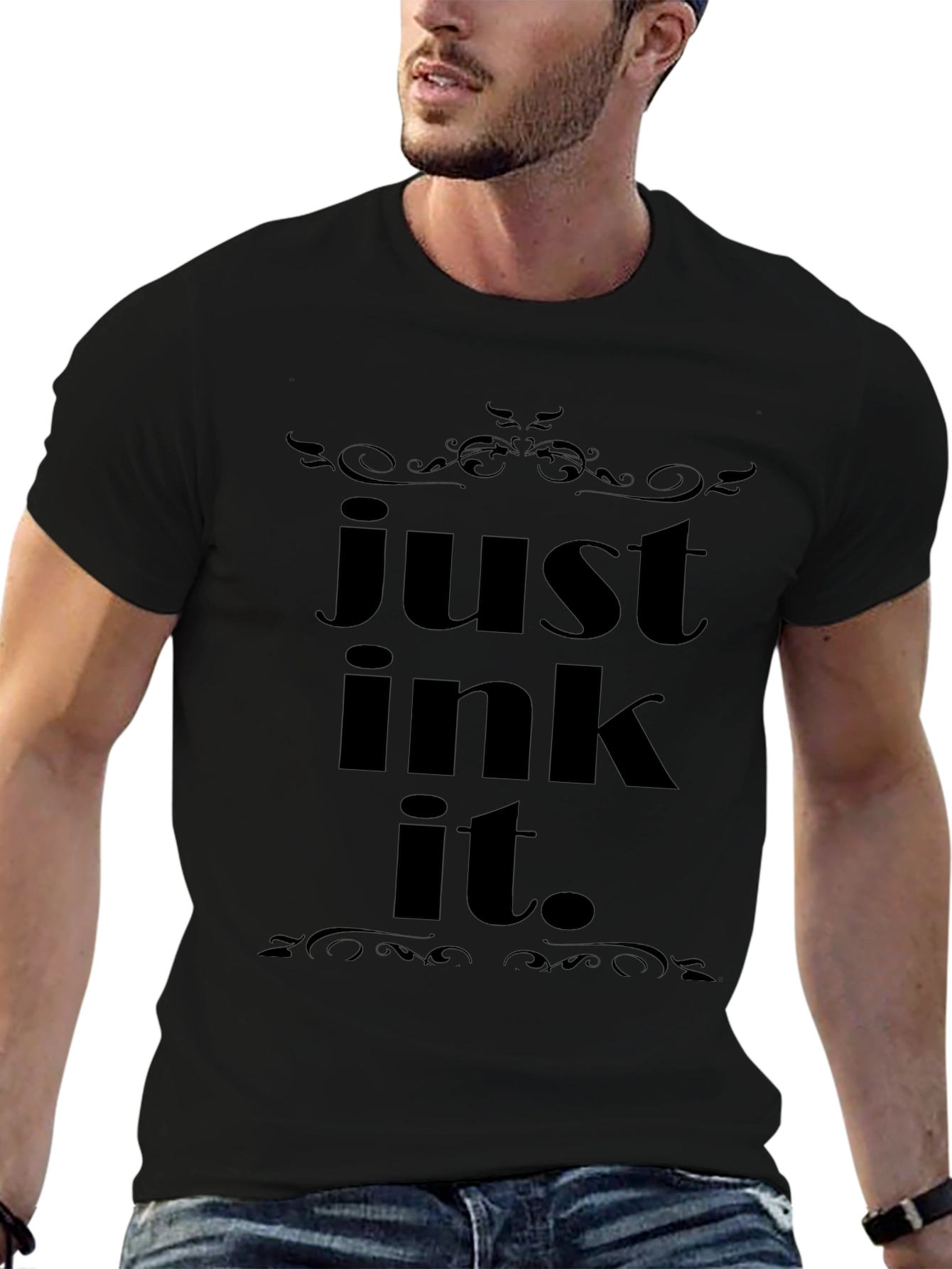 Just Ink It Black T-Shirt - Tattoo Lover Tee