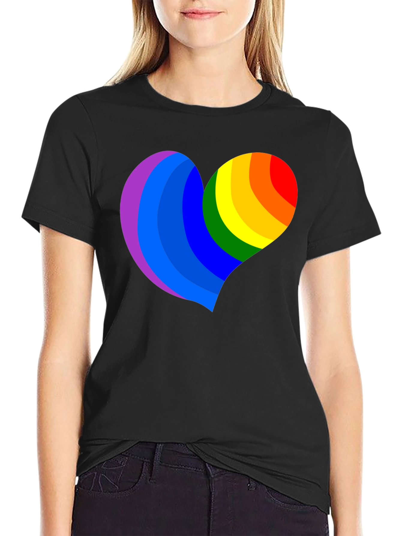 Rainbow Heart Pride T-Shirt