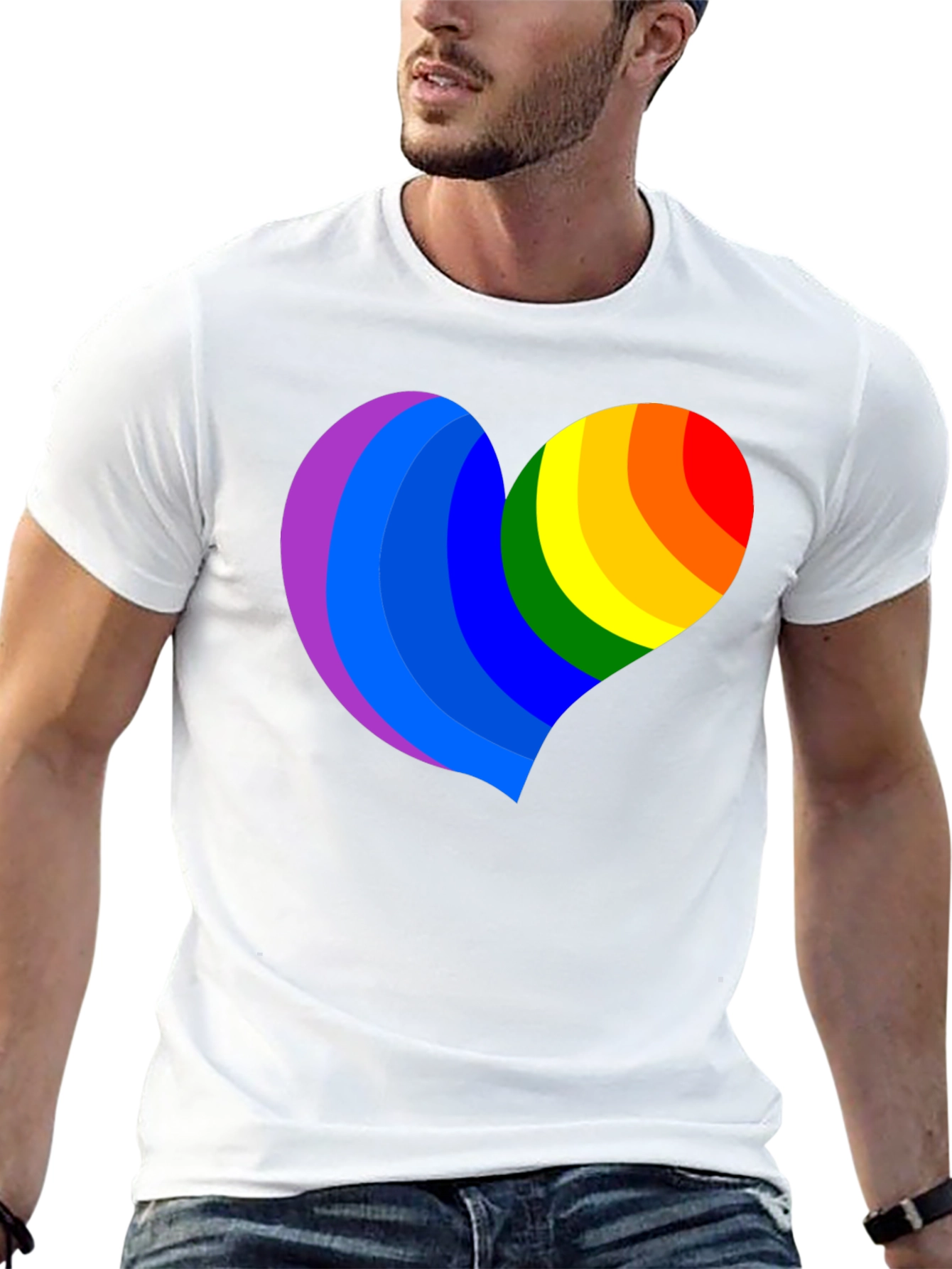 Rainbow Heart Pride T-Shirt