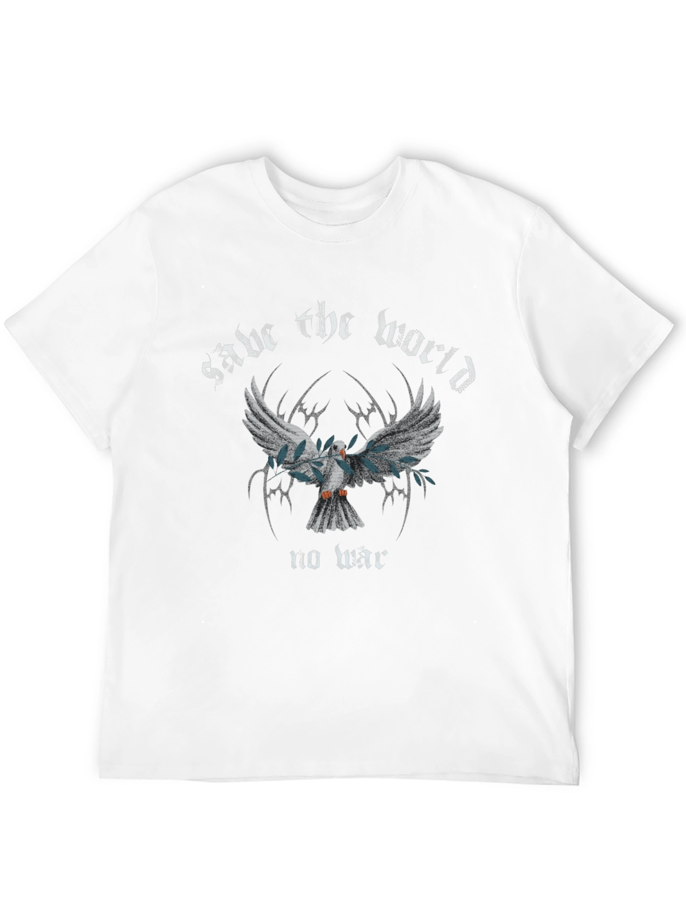 Save the World Dove Graphic Tee - Black