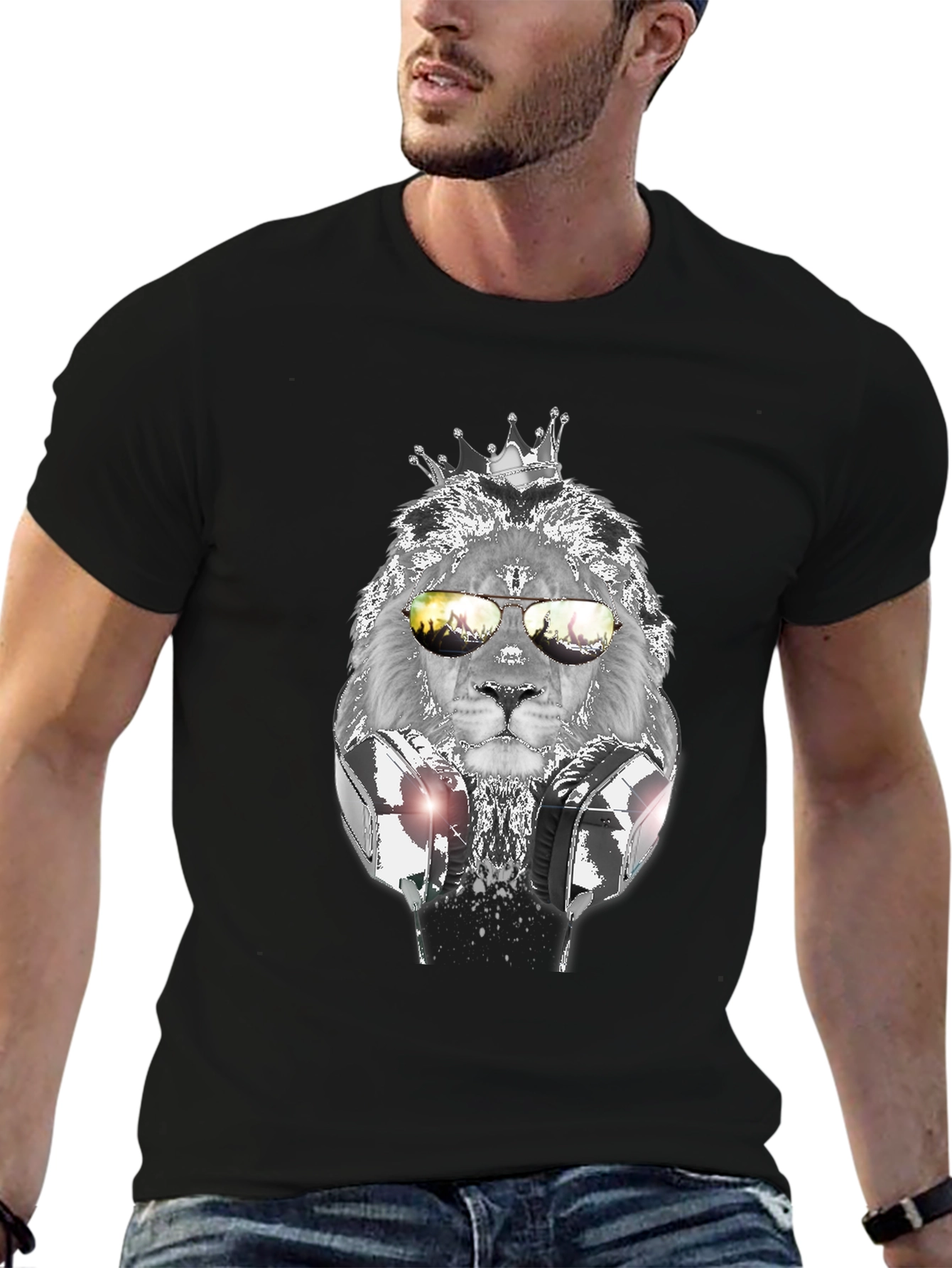 Cool Lion King Graphic T-Shirt