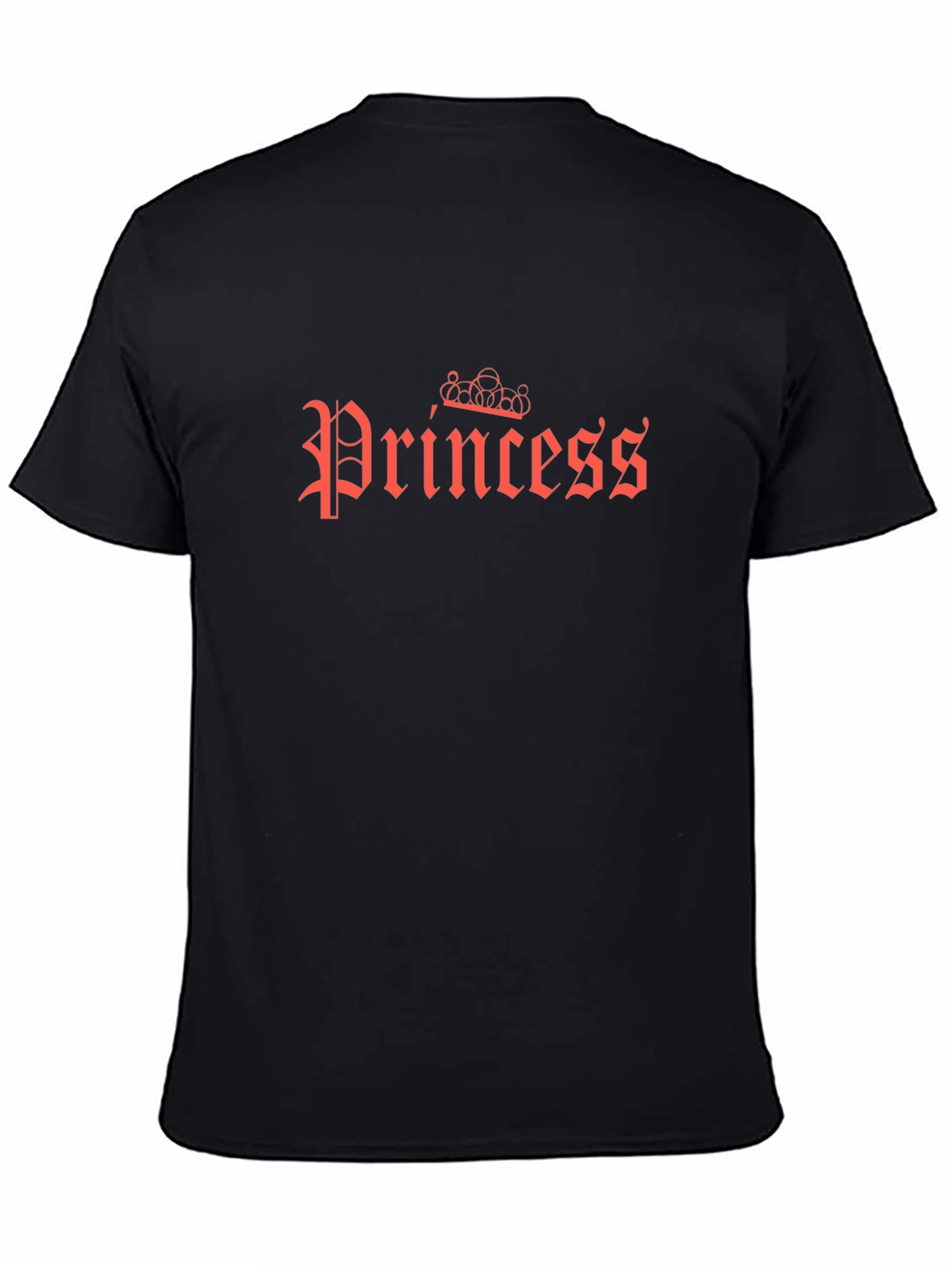 Princess Graphic Tee - Black Cotton T-Shirt