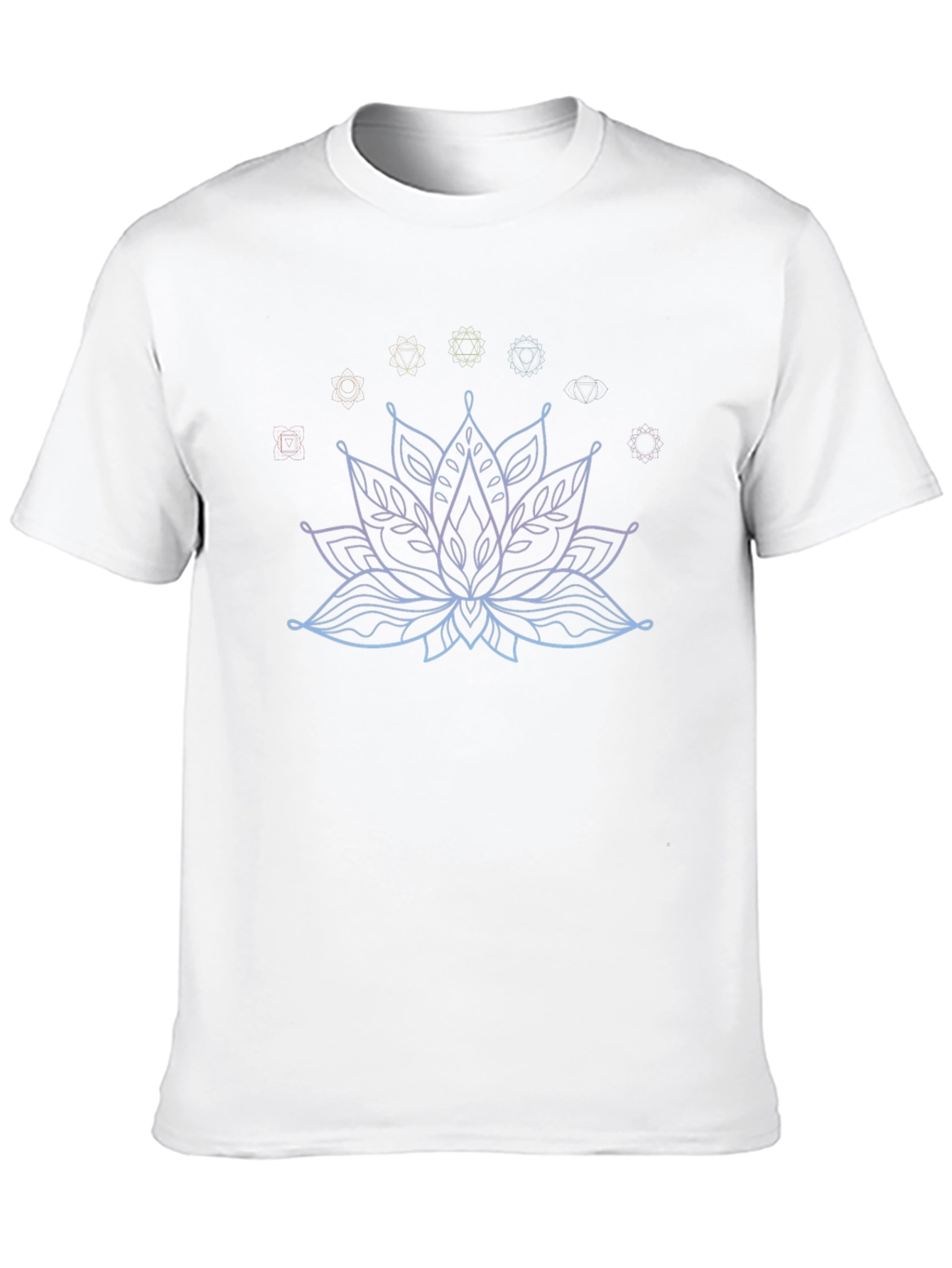 Lotus Flower Chakra Graphic Tee - Black