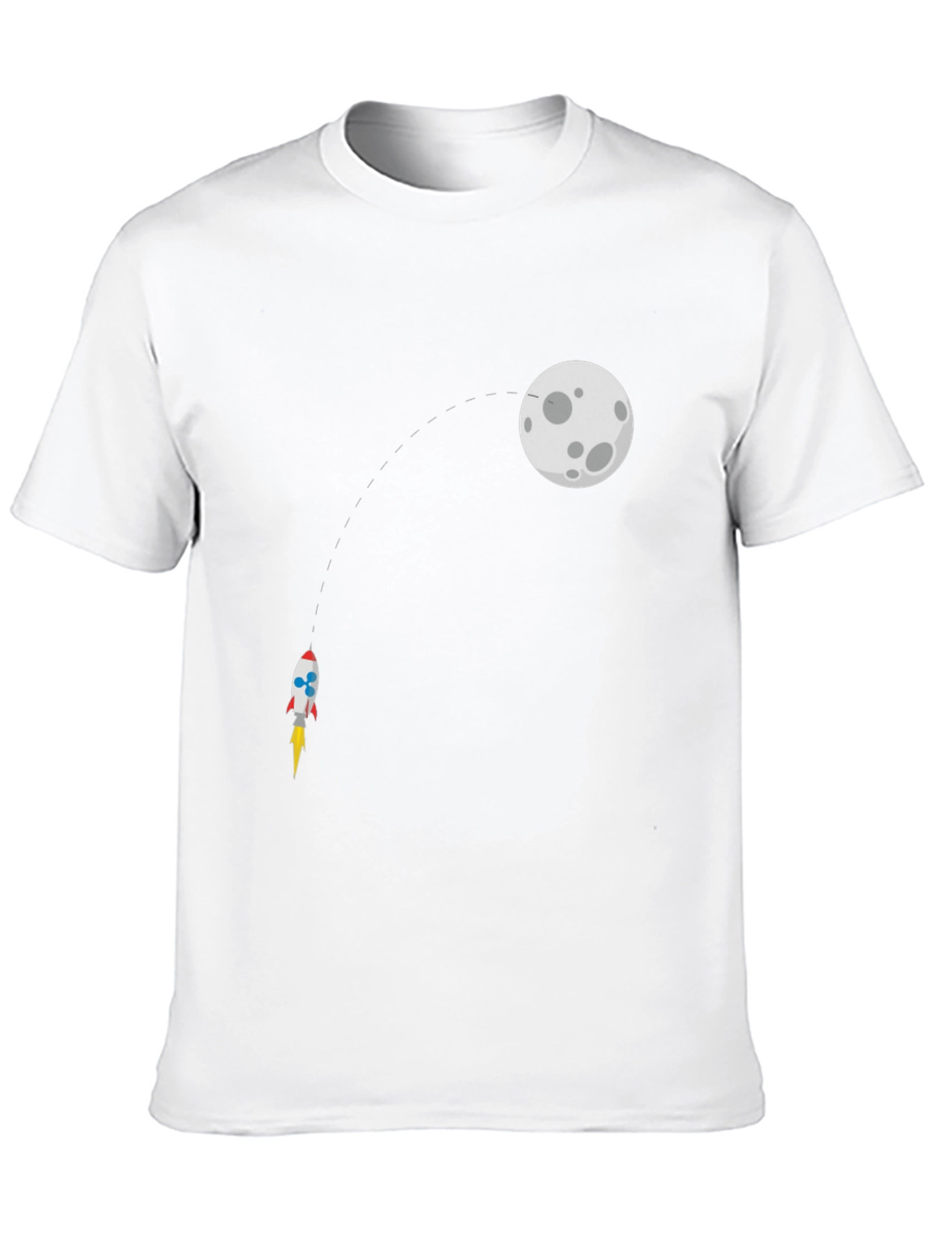 Rocket to the Moon Black T-Shirt