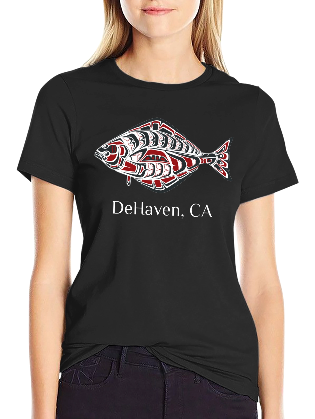 DeHaven CA Fish Graphic T-Shirt