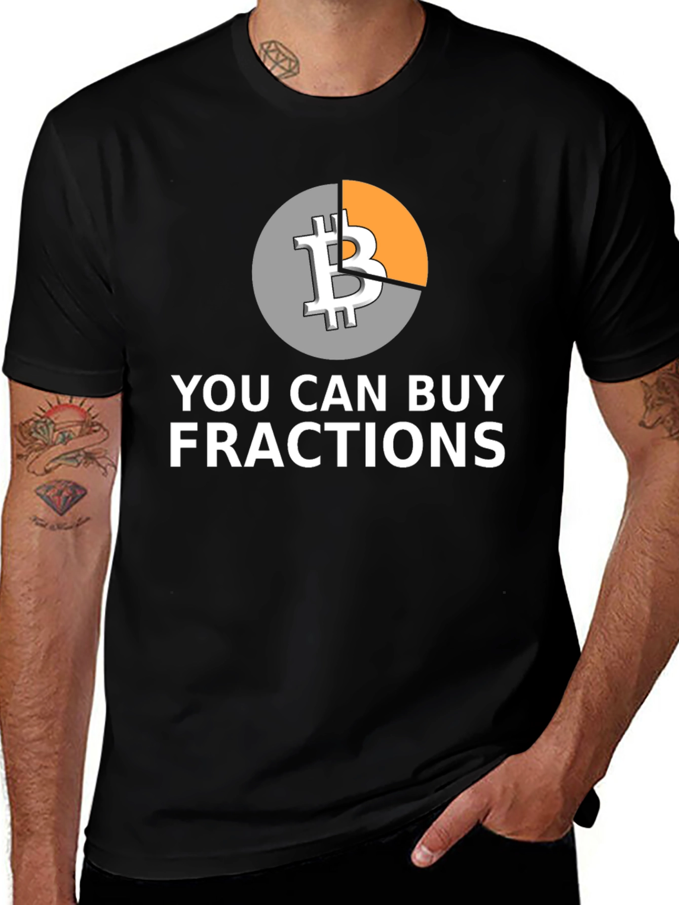 Bitcoin Fractions Graphic T-Shirt