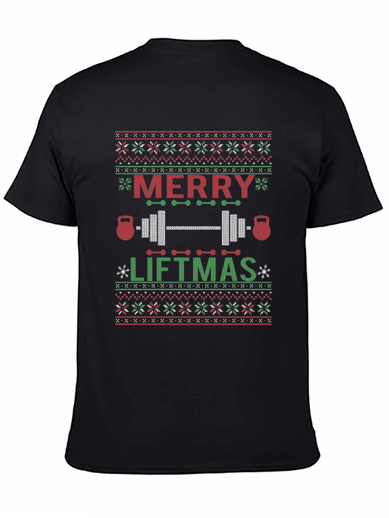 Merry Liftmas Ugly Christmas Sweater Style T-Shirt