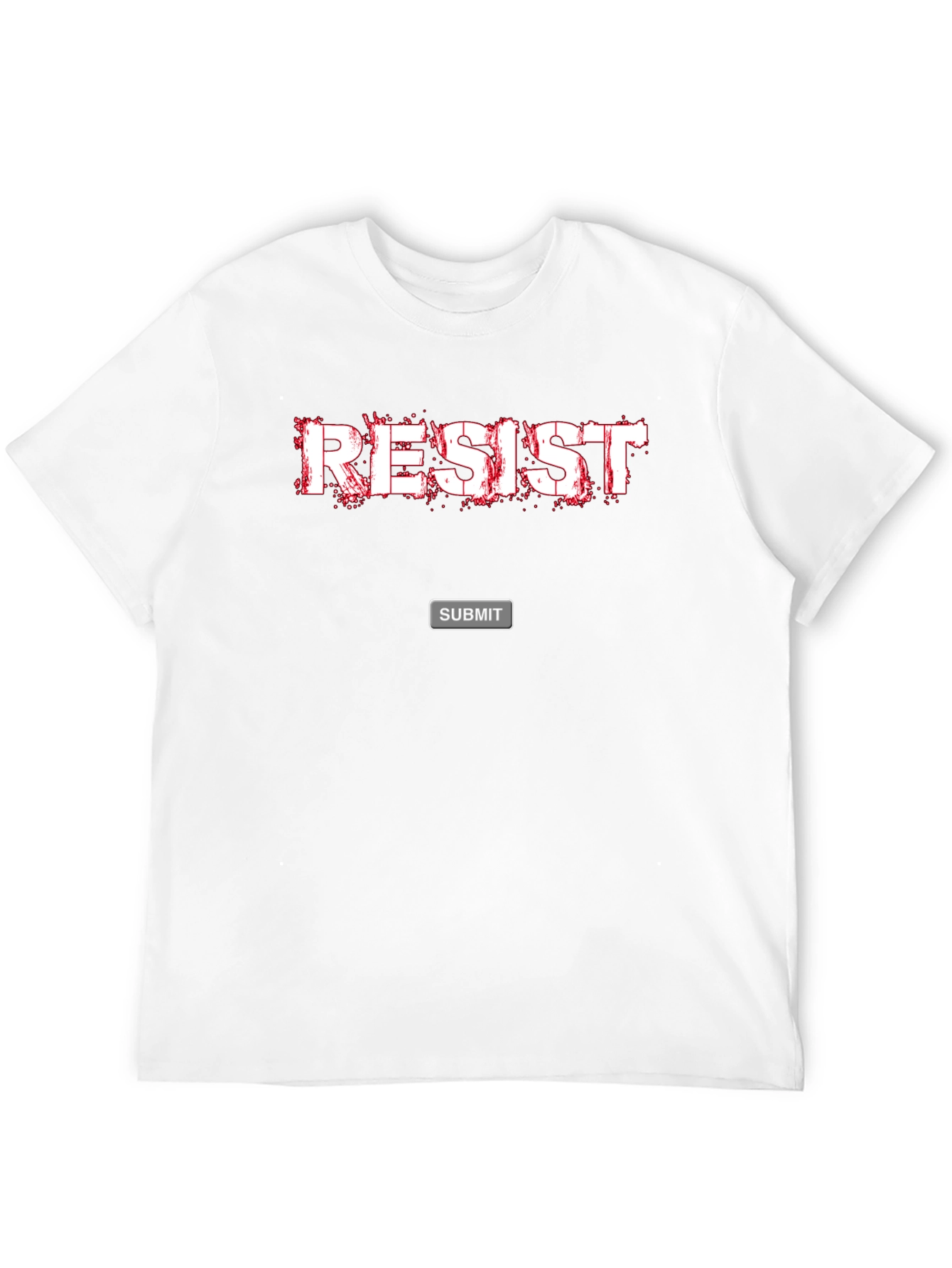 Resist Graphic Print Black T-Shirt
