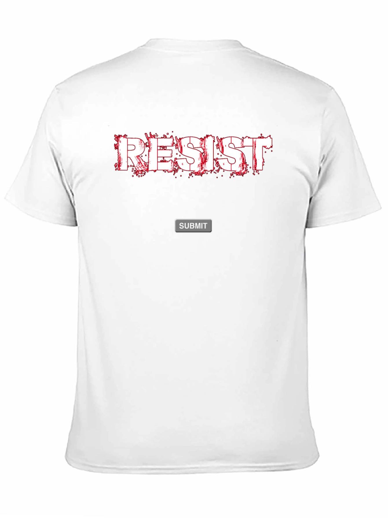 Resist Graphic Print Black T-Shirt