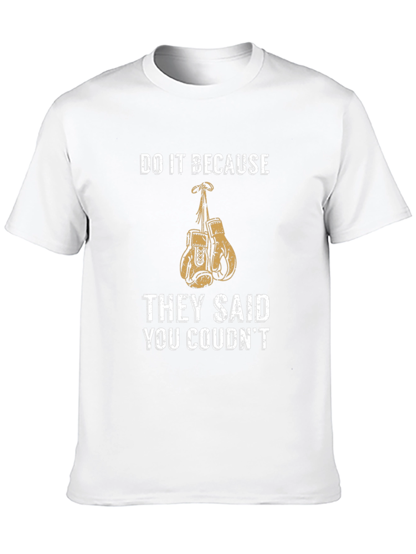 Motivational Boxing Gloves Graphic T-Shirt