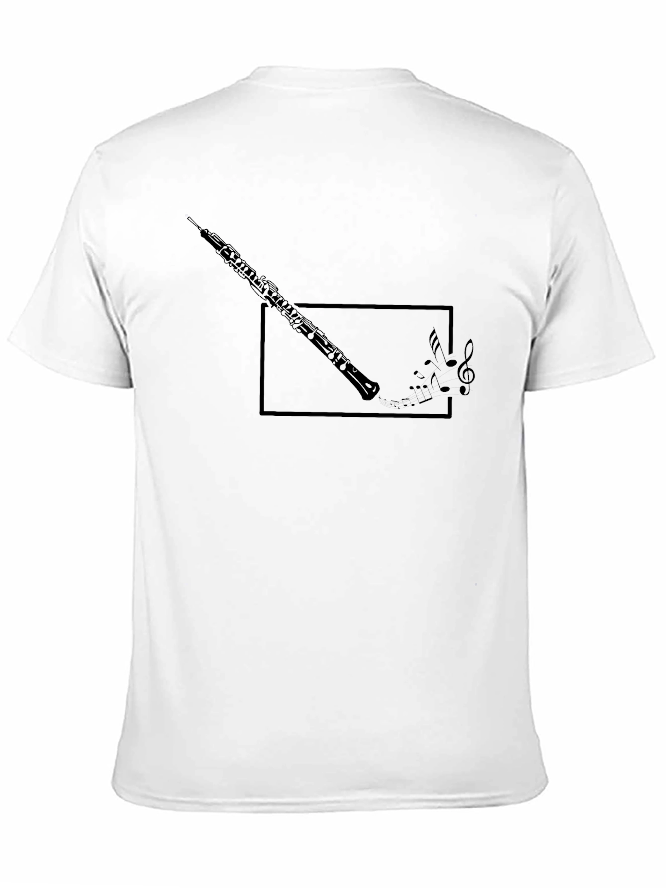 Musical Oboe T-Shirt - Black Graphic Tee