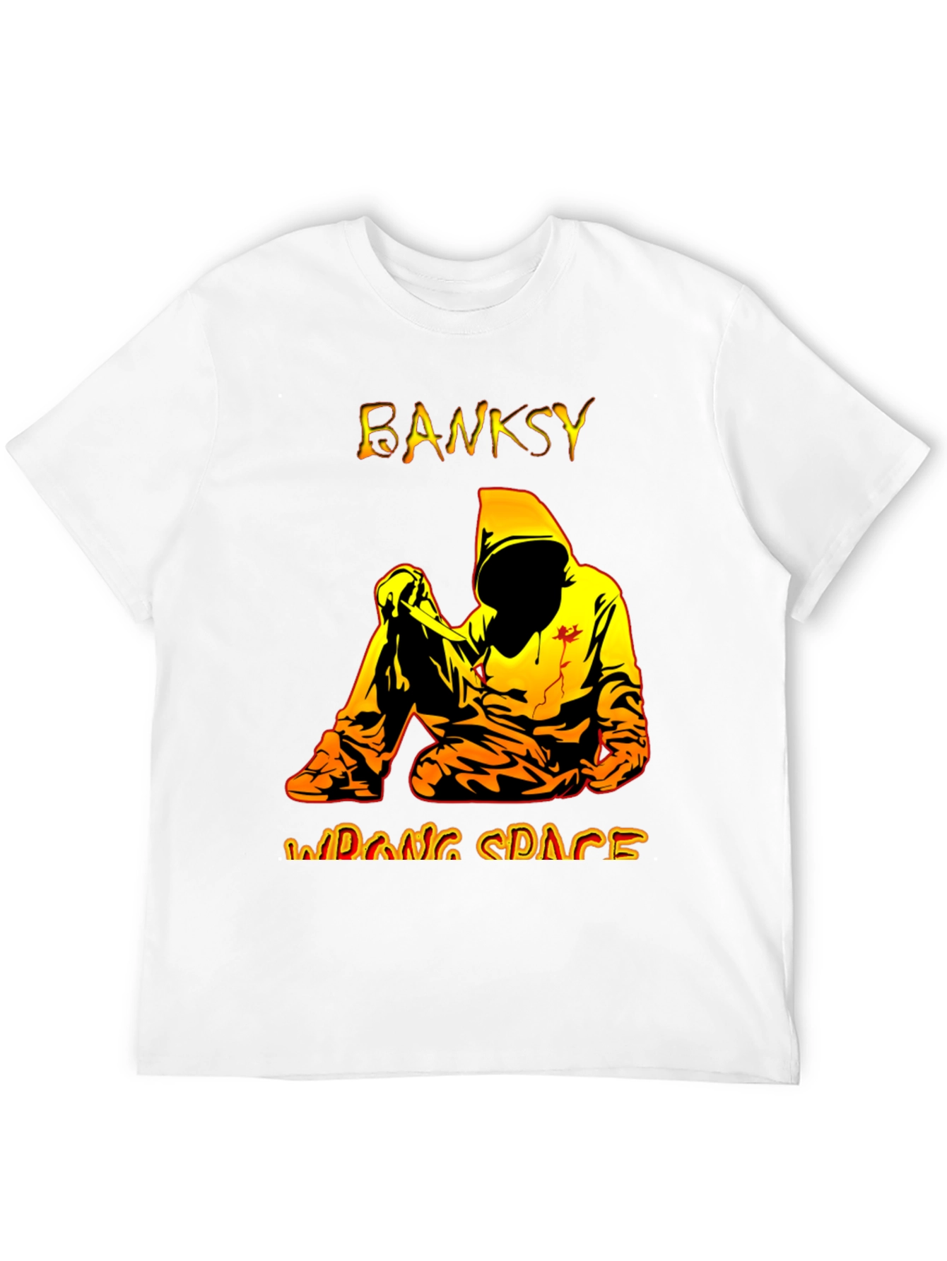 Banksy Wrong Space Graphic Tee - Modern Streetwear