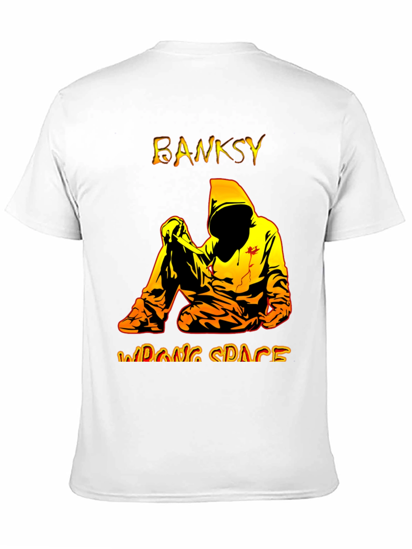 Banksy Wrong Space Graphic Tee - Modern Streetwear