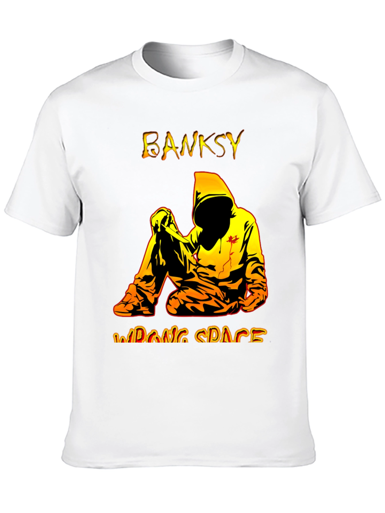 Banksy Wrong Space Graphic Tee - Modern Streetwear