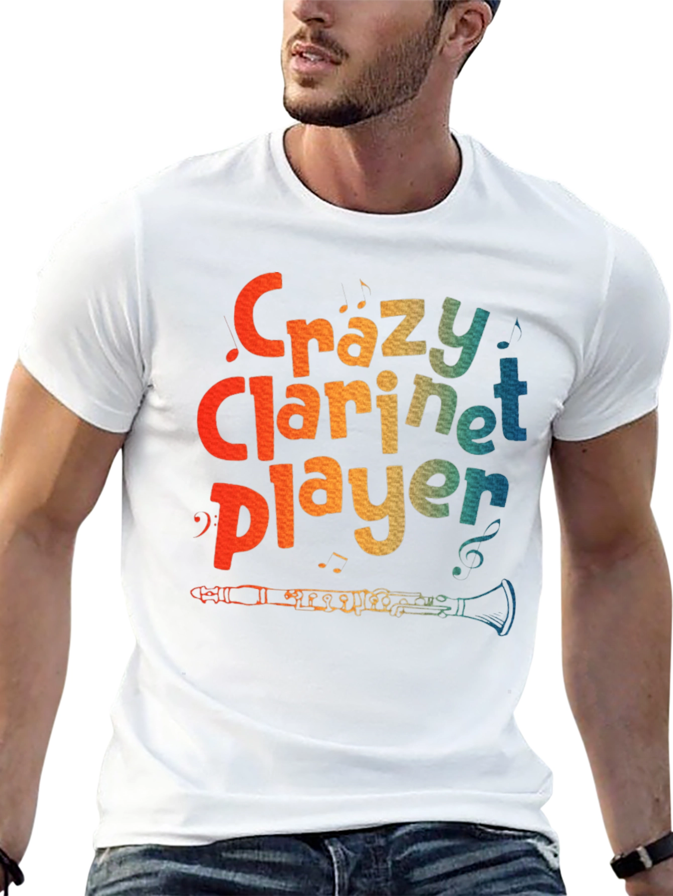 Crazy Clarinet Player T-Shirt - Music Lover Tee