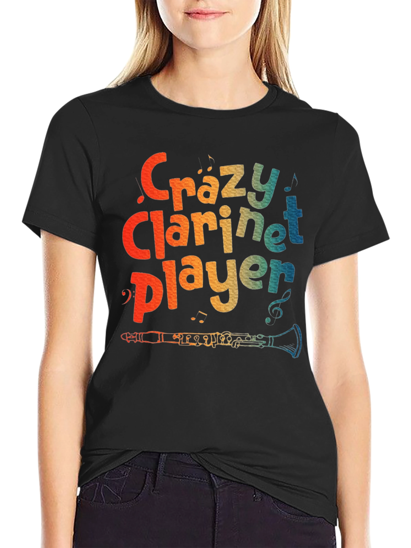 Crazy Clarinet Player T-Shirt - Music Lover Tee