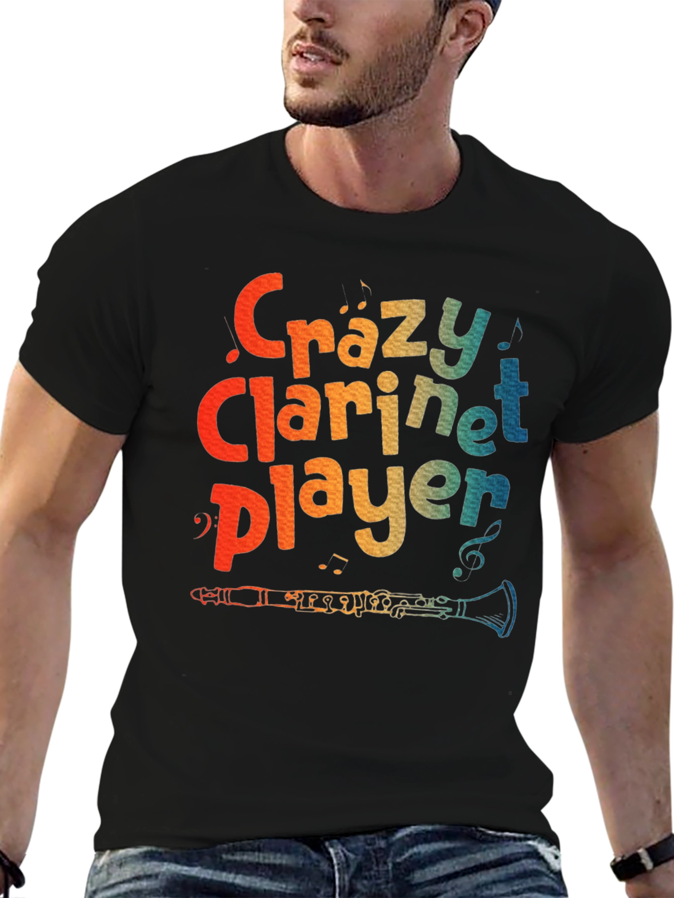 Crazy Clarinet Player T-Shirt - Music Lover Tee