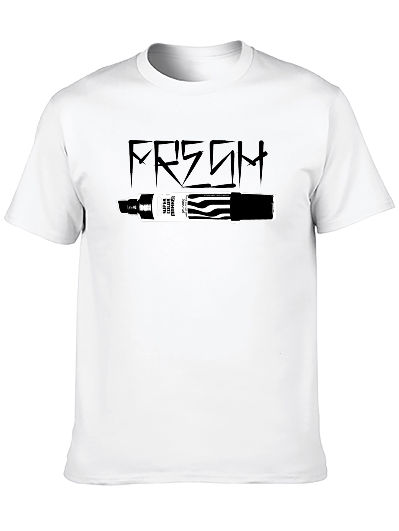 Fresh Marker Graphic T-Shirt - Black