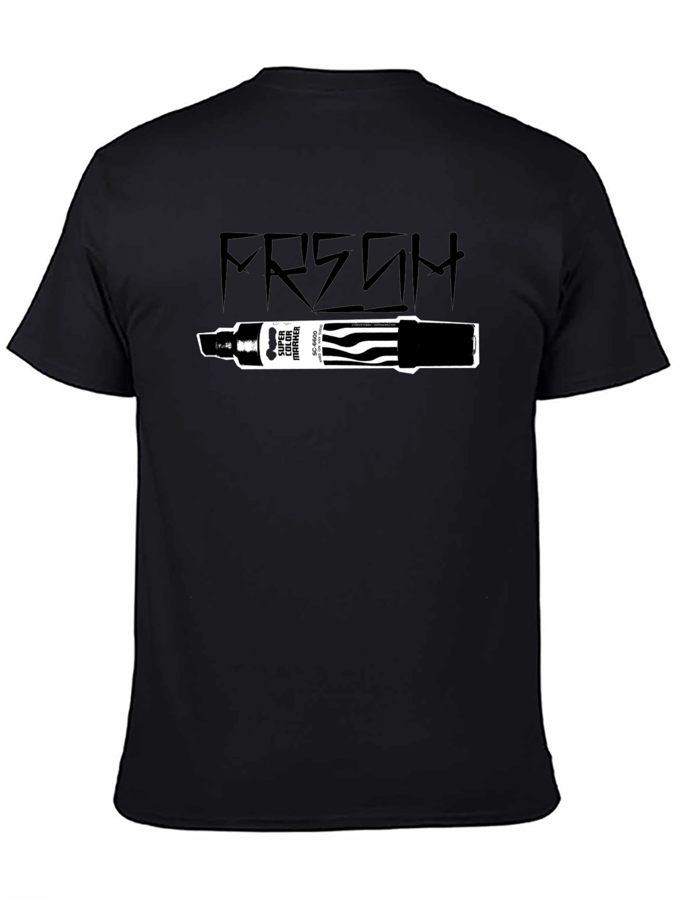 Fresh Marker Graphic T-Shirt - Black