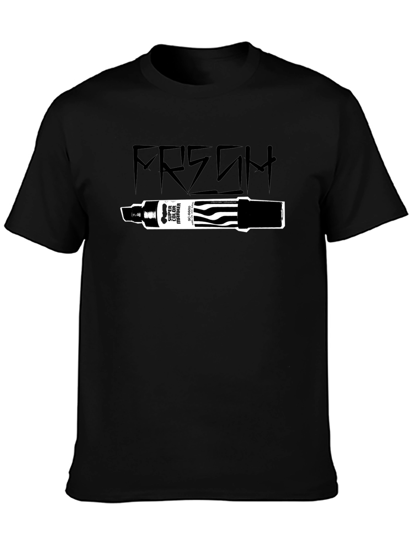 Fresh Marker Graphic T-Shirt - Black