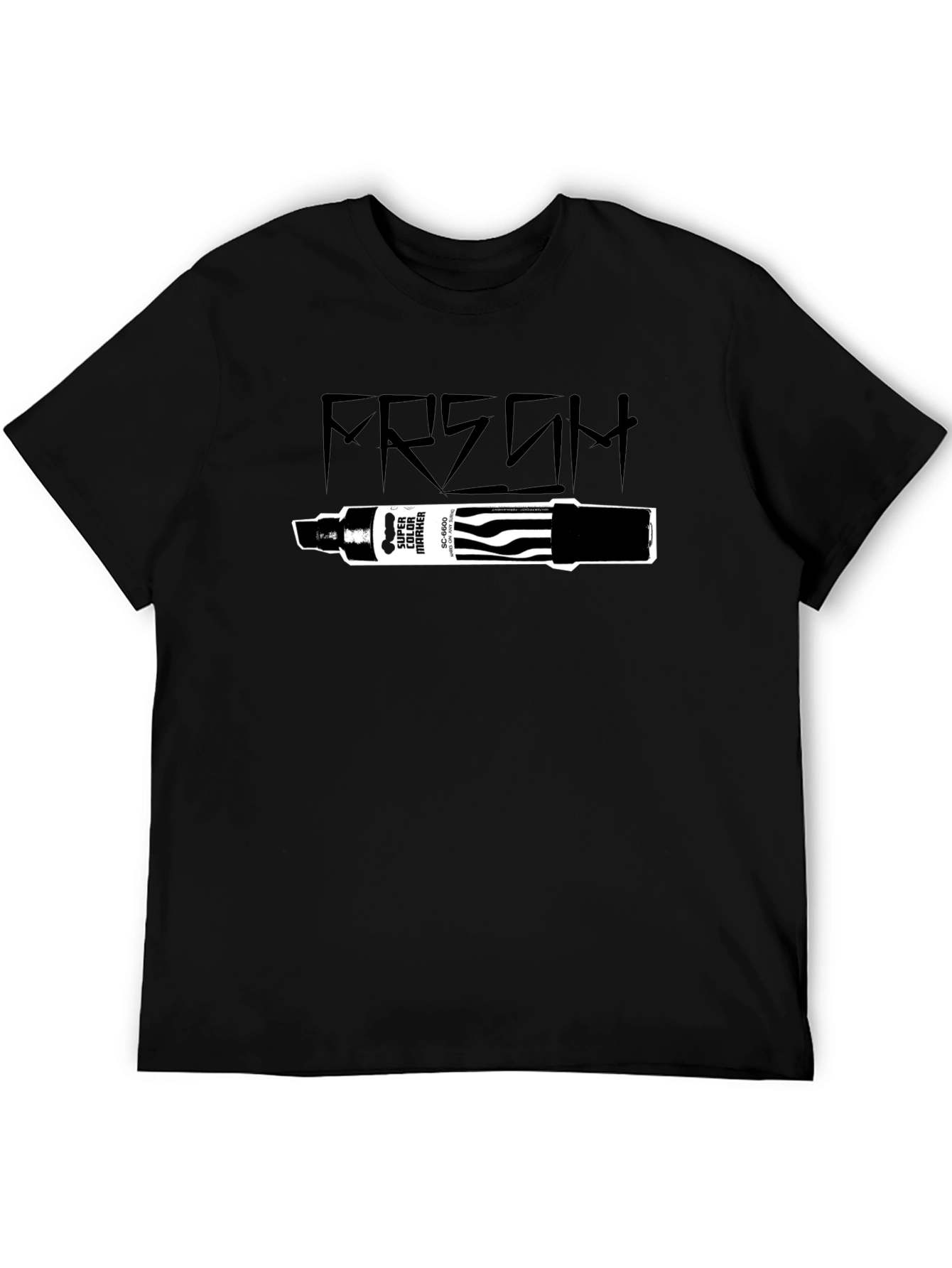 Fresh Marker Graphic T-Shirt - Black