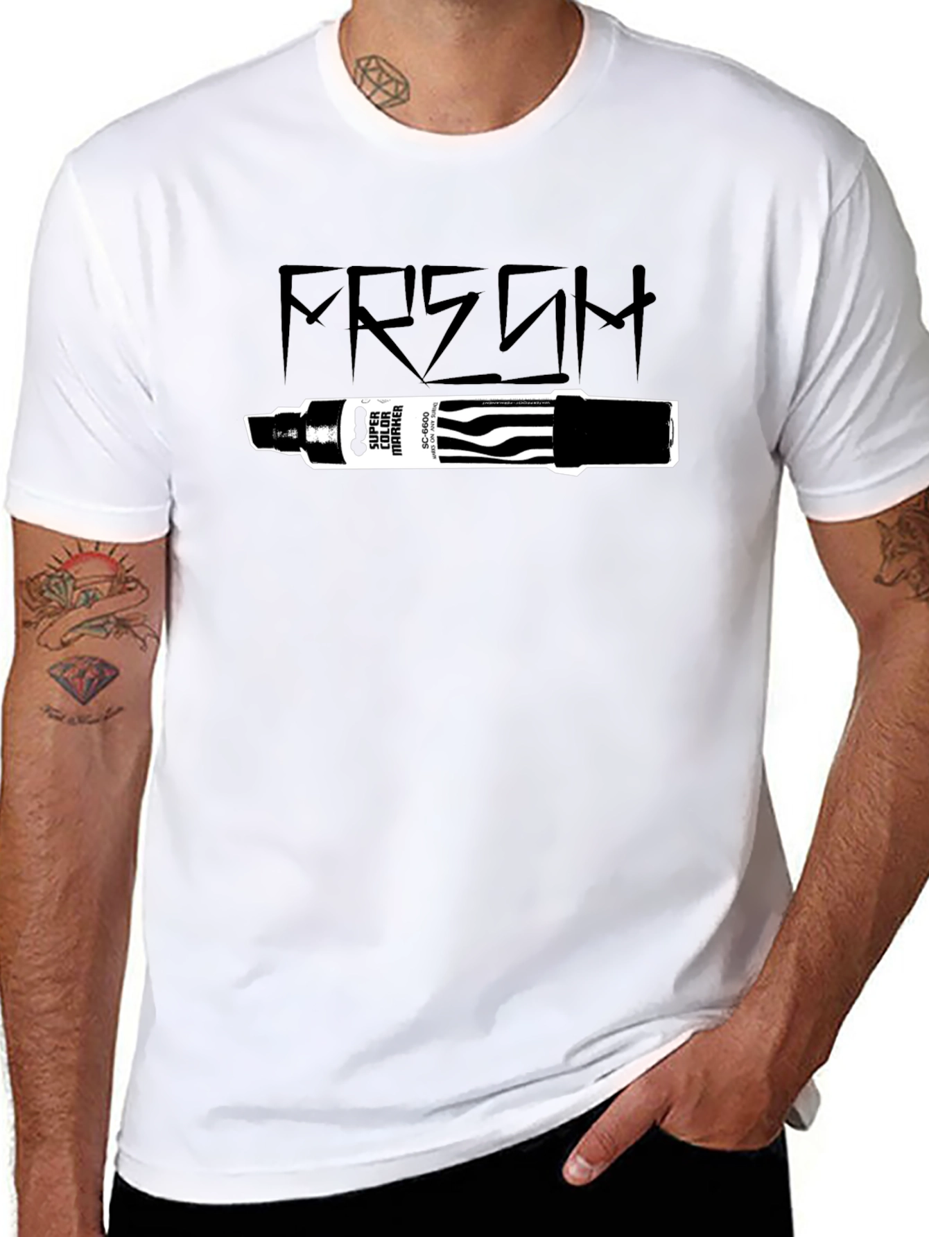 Fresh Marker Graphic T-Shirt - Black