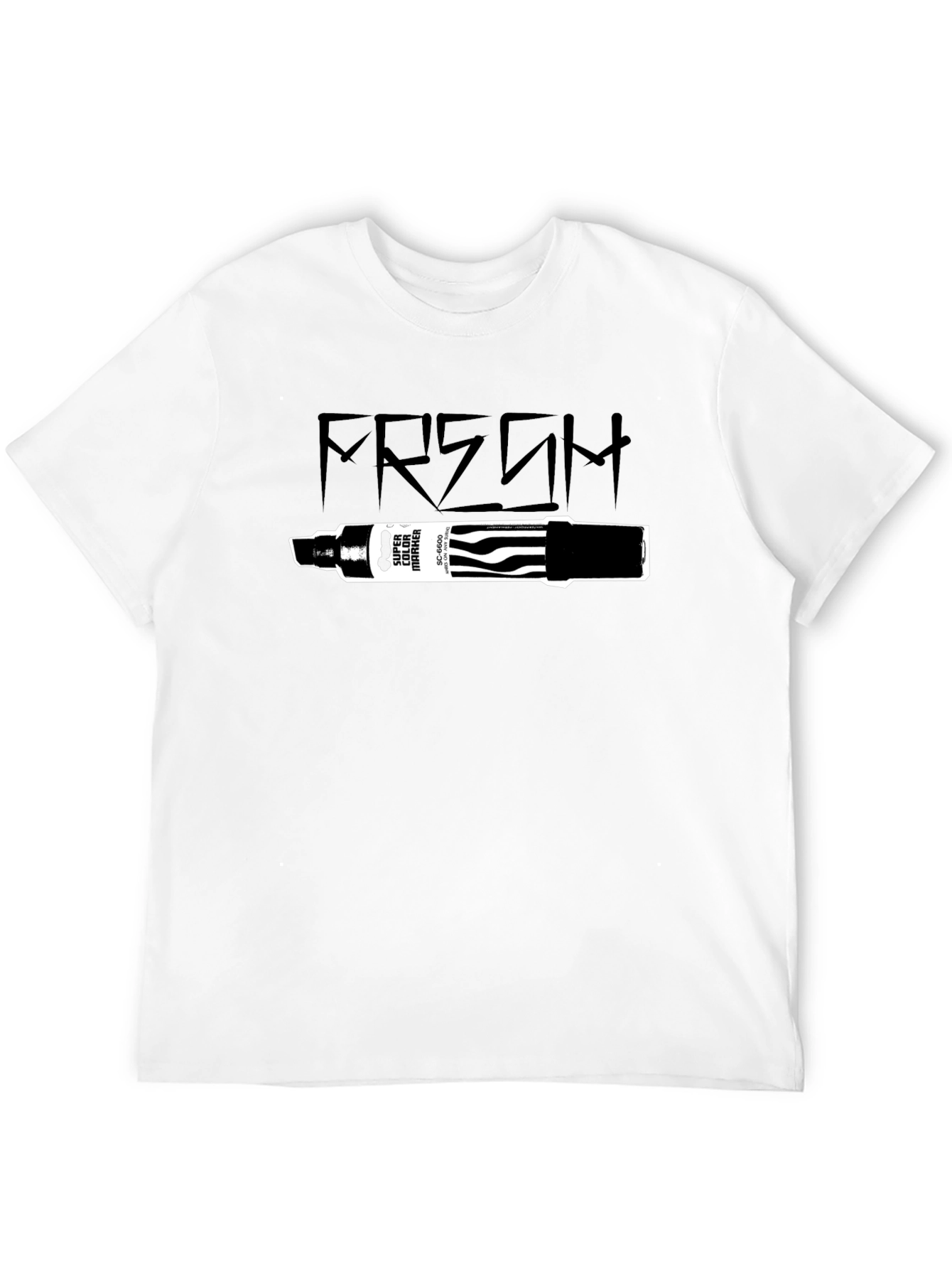 Fresh Marker Graphic T-Shirt - Black