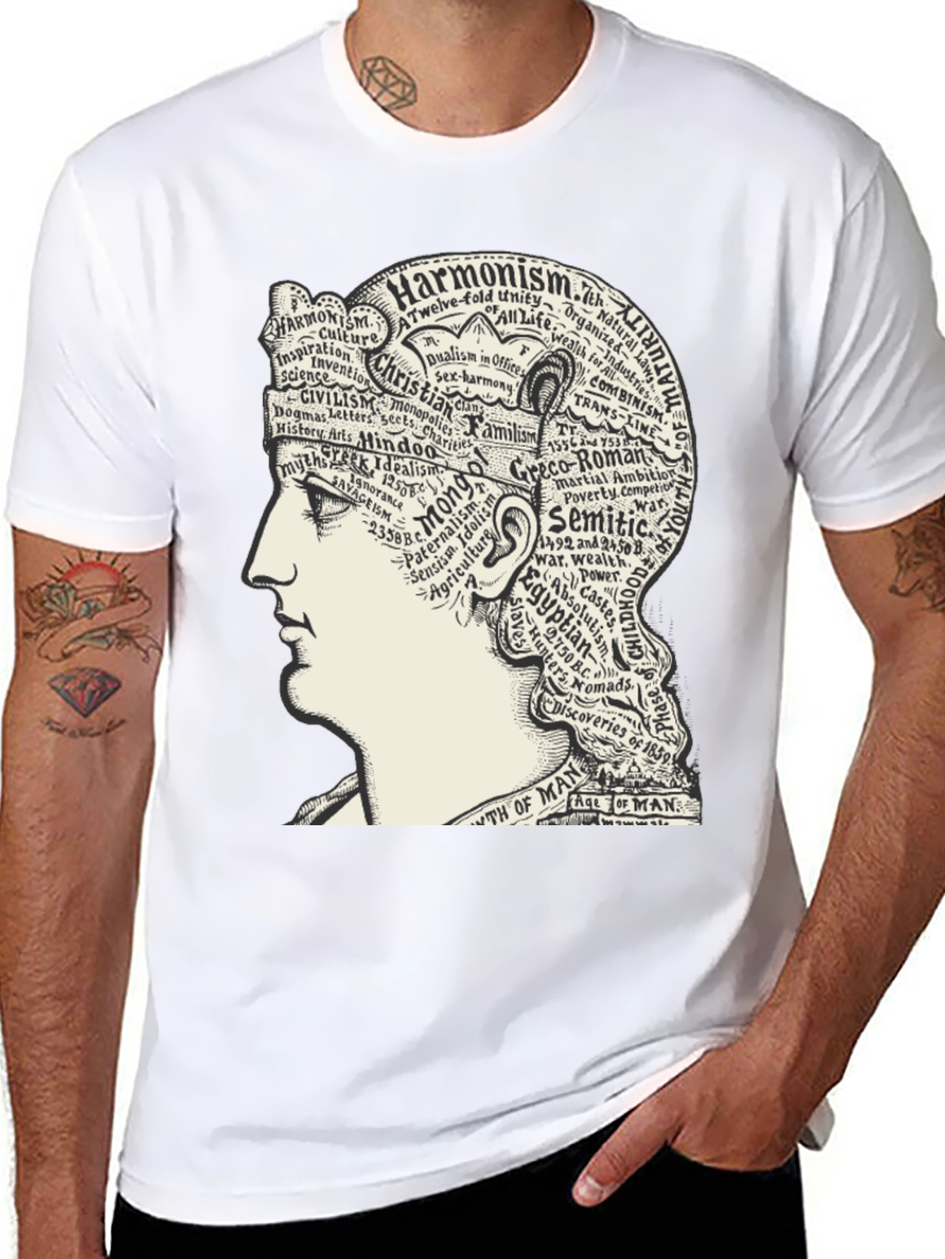 Harmonism Head T-Shirt - Black
