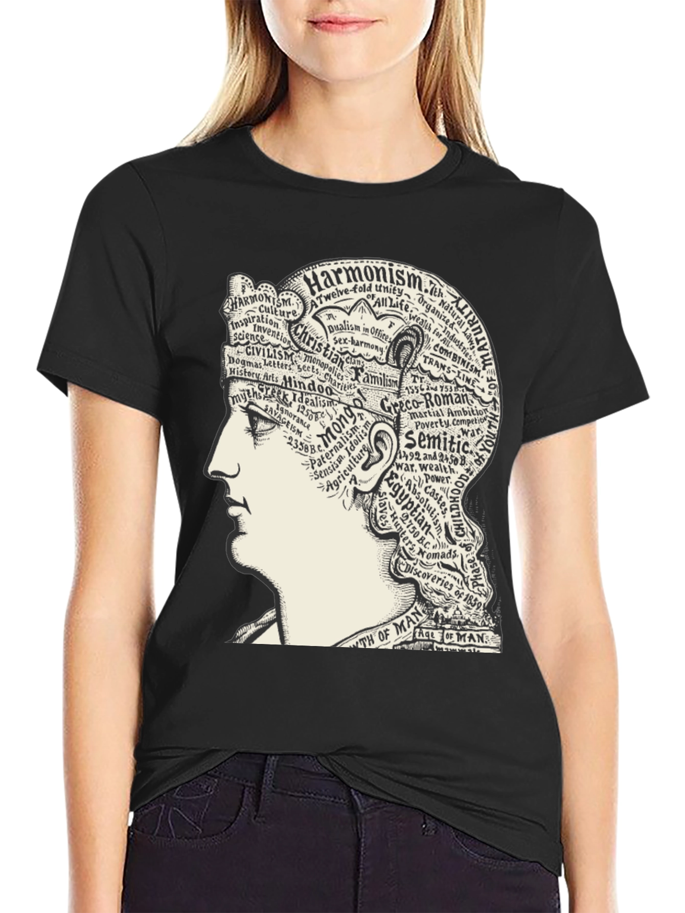 Harmonism Head T-Shirt - Black