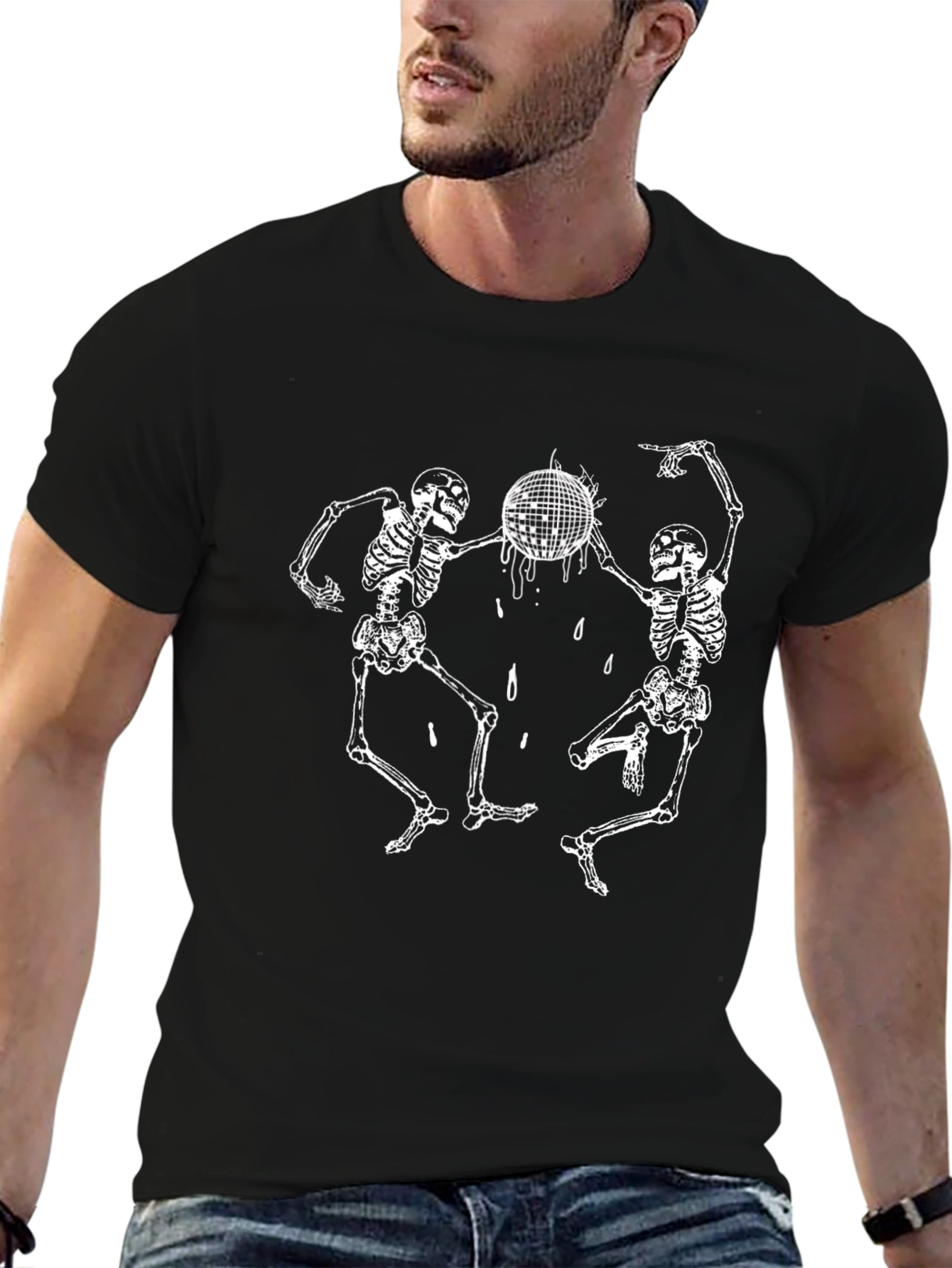 Dancing Skeletons T-Shirt - Black