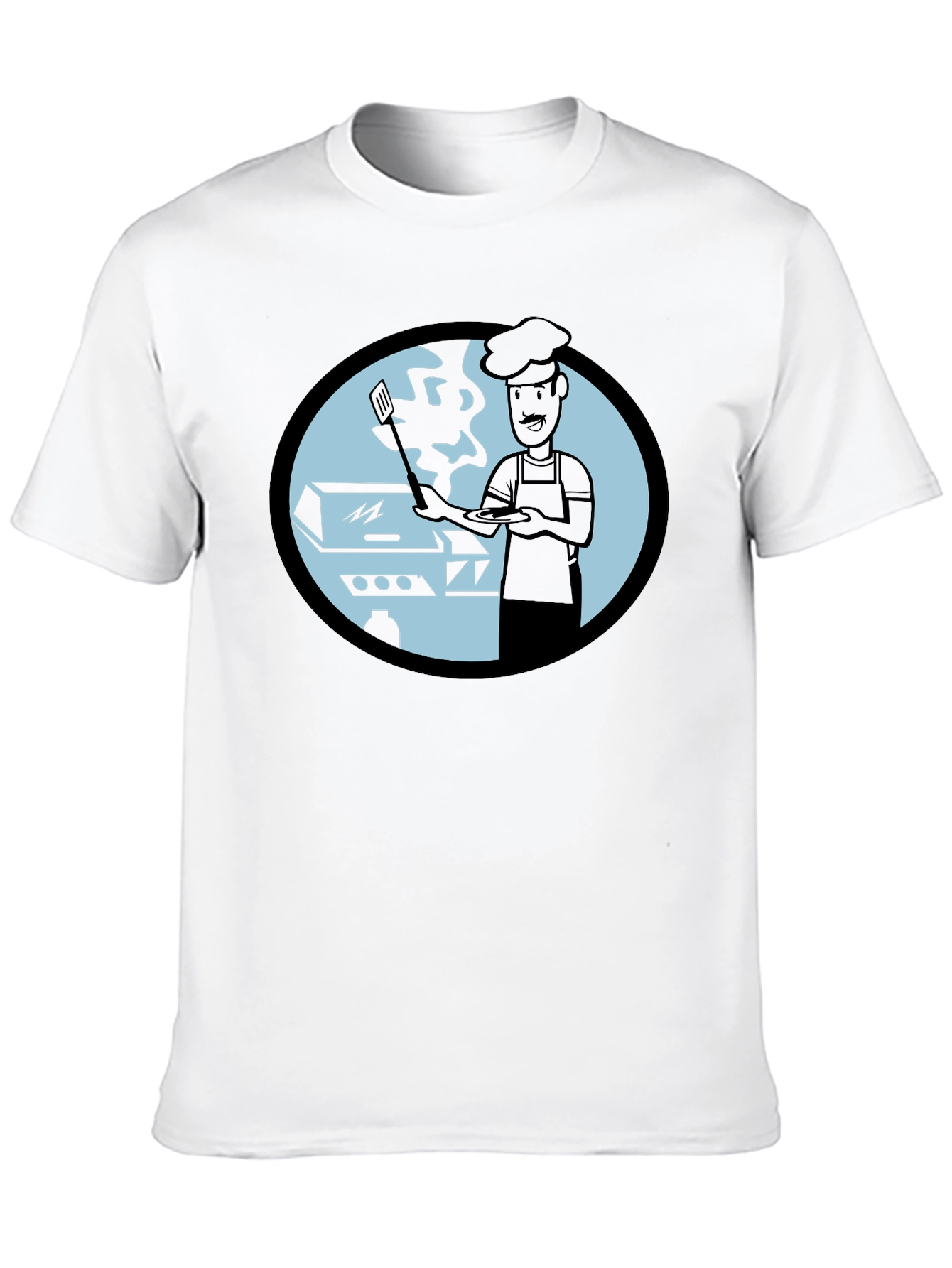 BBQ Chef Graphic T-Shirt - Black Cotton Tee