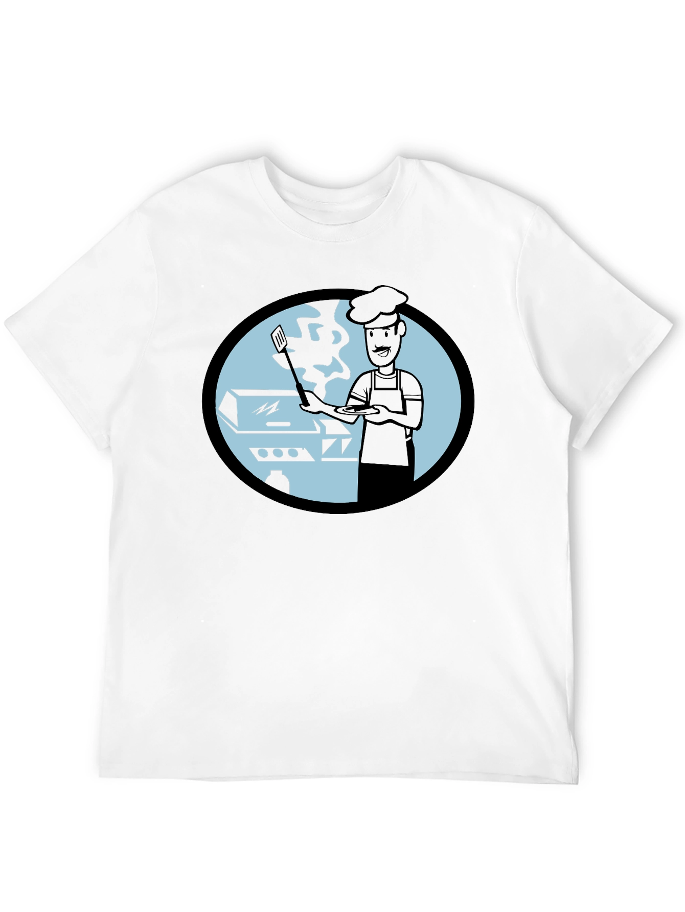 BBQ Chef Graphic T-Shirt - Black Cotton Tee