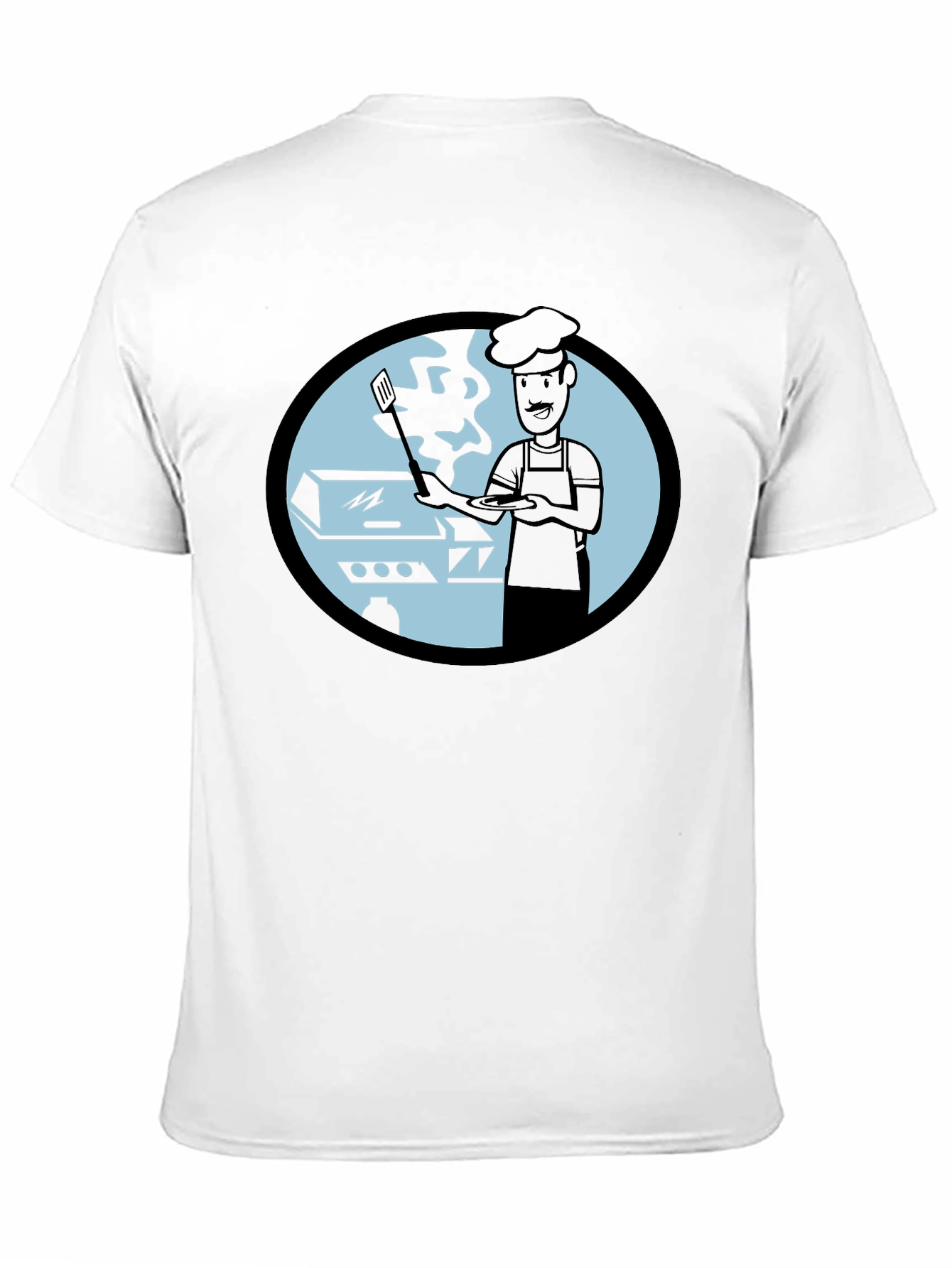 BBQ Chef Graphic T-Shirt - Black Cotton Tee